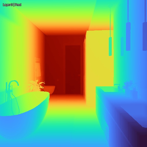 Multilayer depth: Luxury bathroom