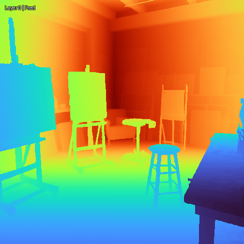 Multilayer depth: Art studio