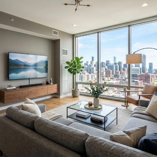 Input: Modern living room