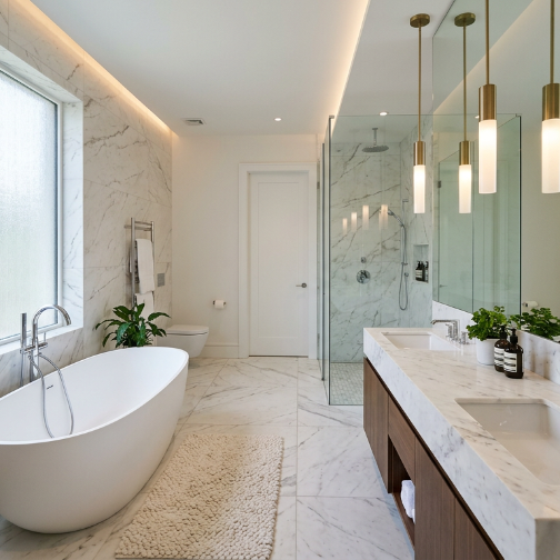 Input: Luxury bathroom